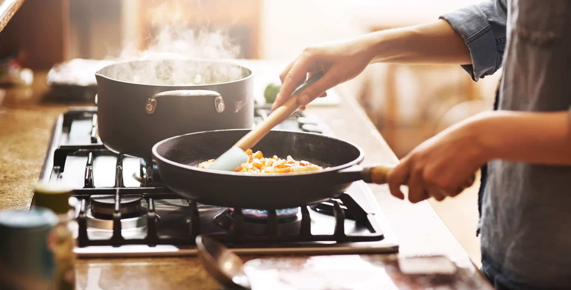 preparo de receitas funcionais no fogão