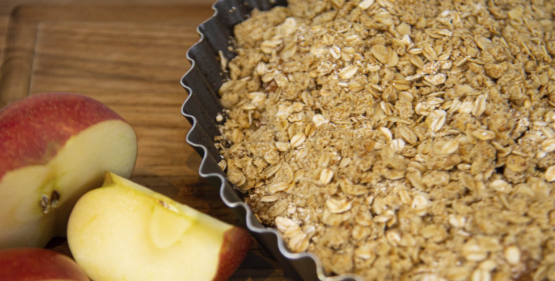 receita de crumble de maçã