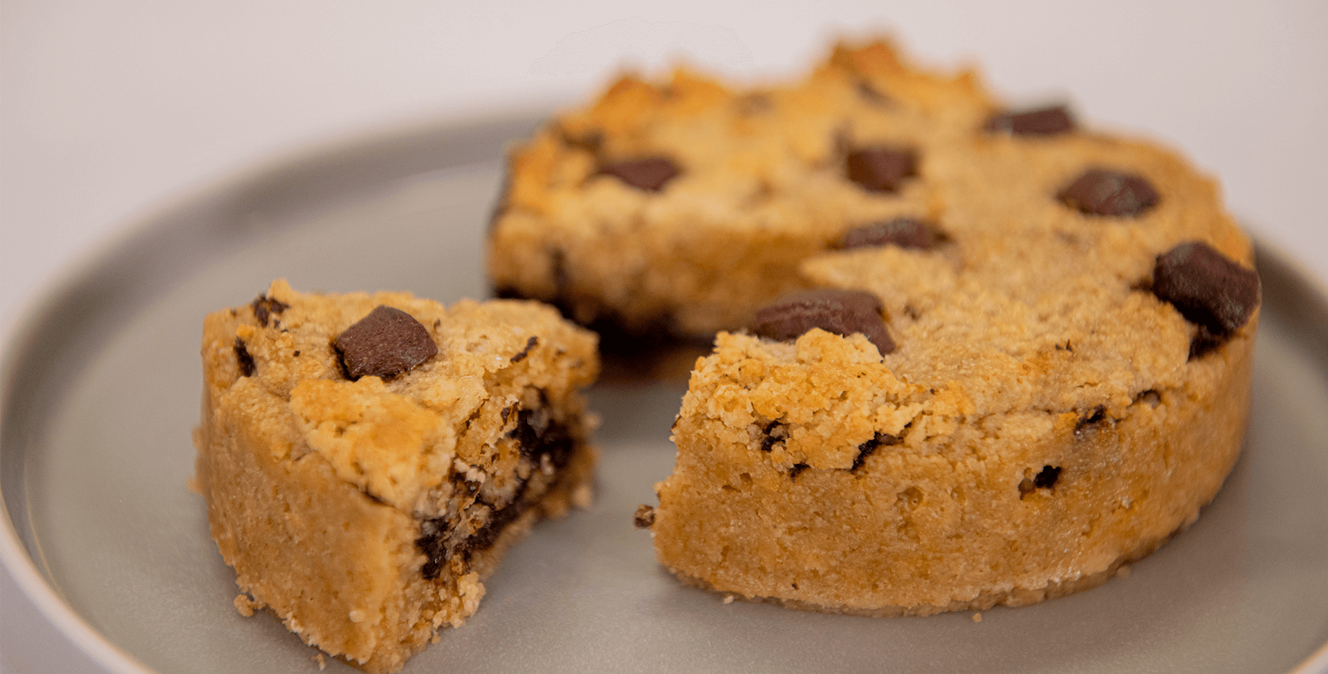 torta de cookie saudável