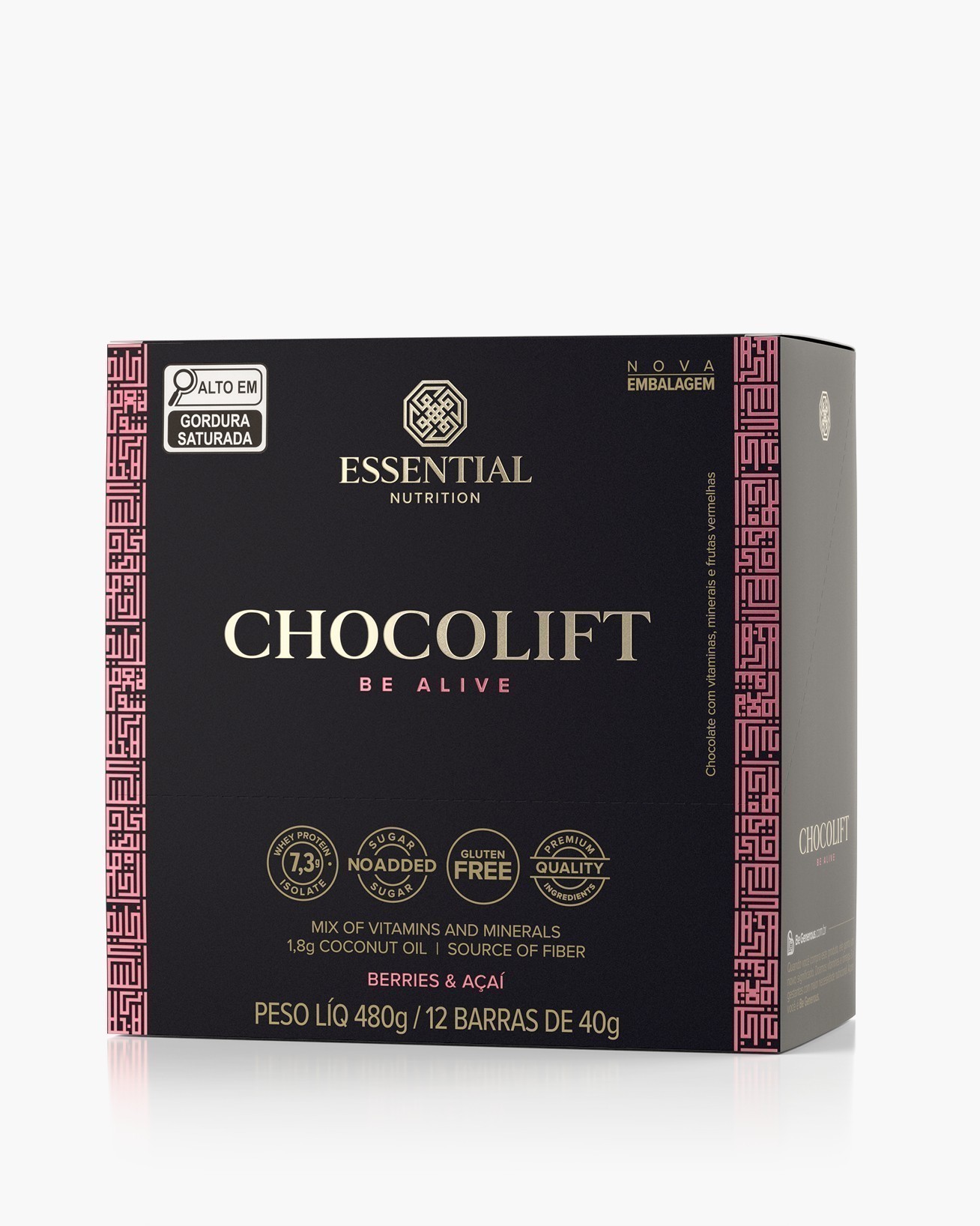 Embalagem do Chocolift Be Alive