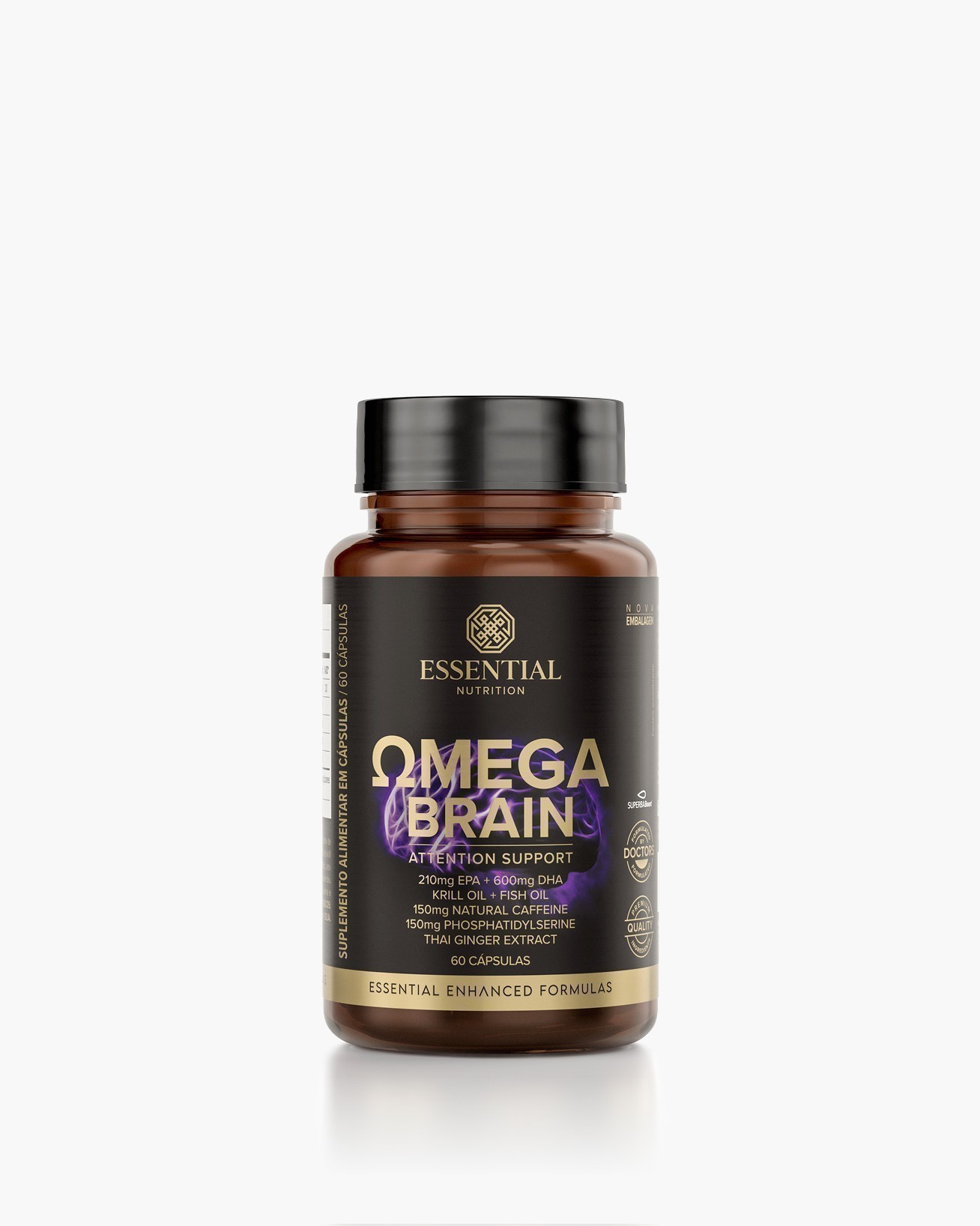 Ginka × Omega sporeling Omega Brain - Ômega-3 + Cafeína + Fosfatidilserina